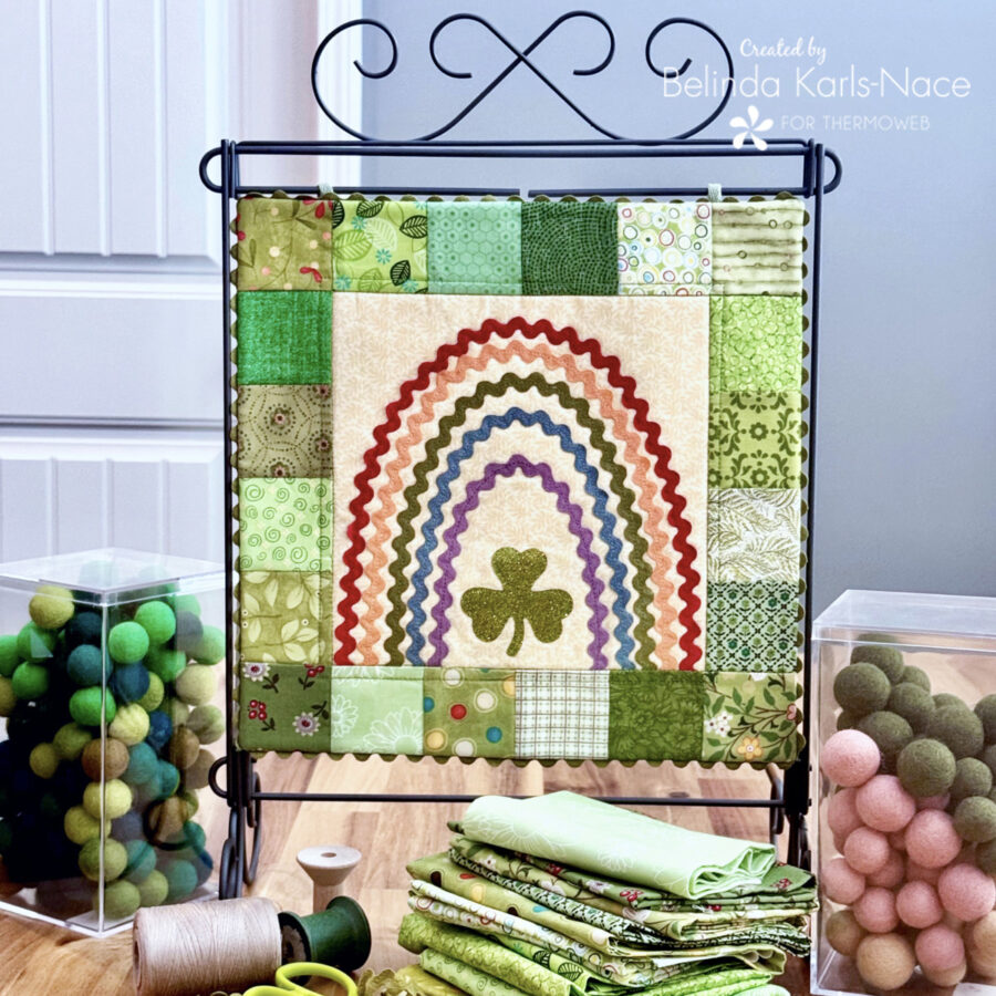 Lucky Charm Mini Quilt - A Project for the Therm O Web Blog by Belinda Karls-Nace/Blue Ribbon Designs