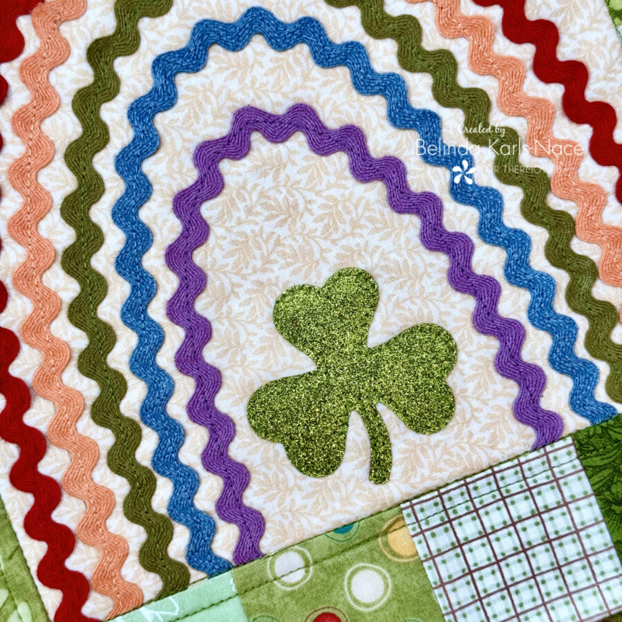 Lucky Charm Mini Quilt - A Project for the Therm O Web Blog by Belinda Karls-Nace/Blue Ribbon Designs