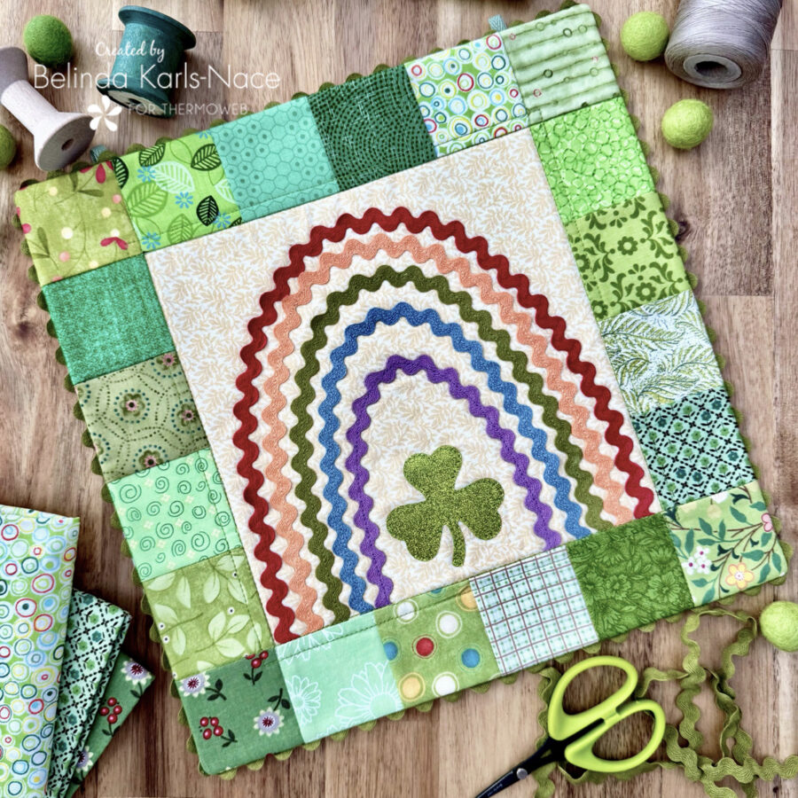 Lucky Charm Mini Quilt - A Project for the Therm O Web Blog by Belinda Karls-Nace/Blue Ribbon Designs