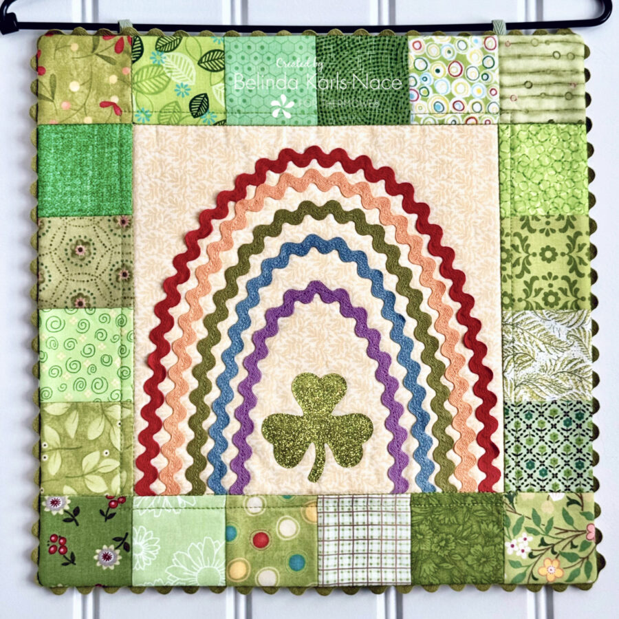 Lucky Charm Mini Quilt - A Project for the Therm O Web Blog by Belinda Karls-Nace/Blue Ribbon Designs