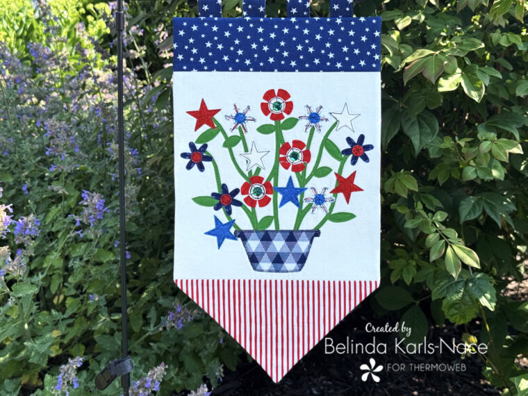 Sparkle Bouquet Banner - A Project for the Therm O Web Blog by Belinda Karls-Nace of Blue Ribbon Designs