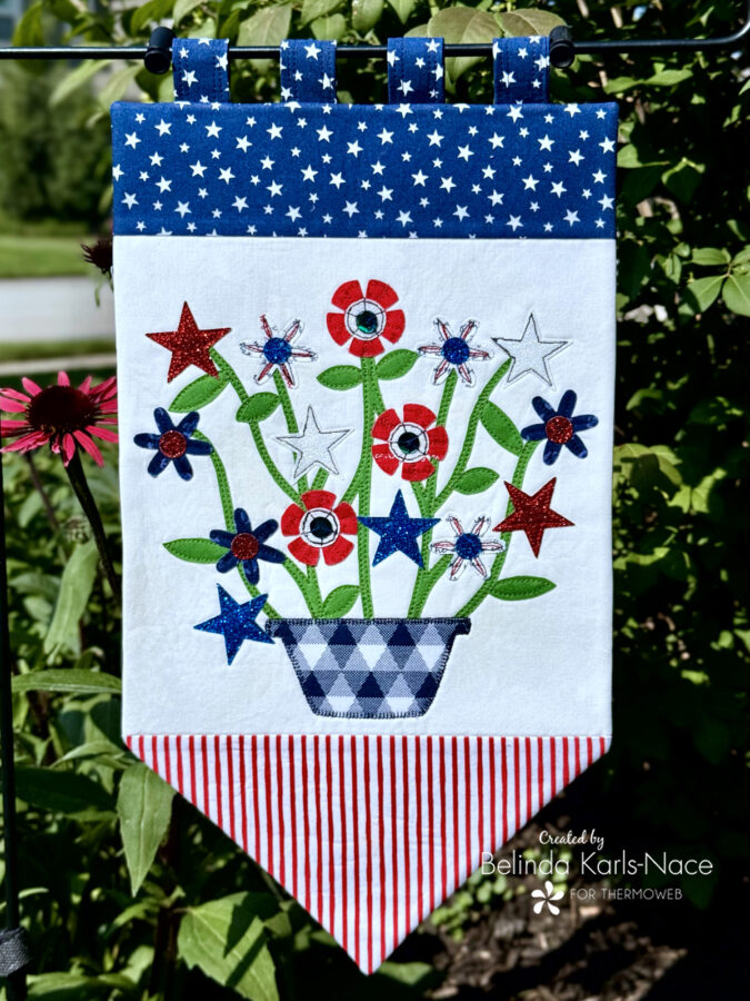 Sparkle Bouquet Banner - A Project for the Therm O Web Blog by Belinda Karls-Nace of Blue Ribbon Designs