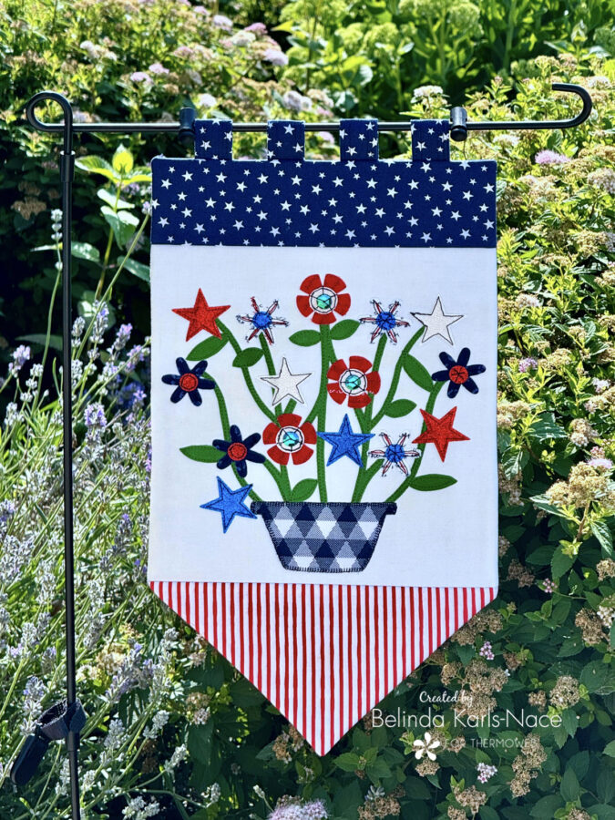 Sparkle Bouquet Banner - A Project for the Therm O Web Blog by Belinda Karls-Nace of Blue Ribbon Designs